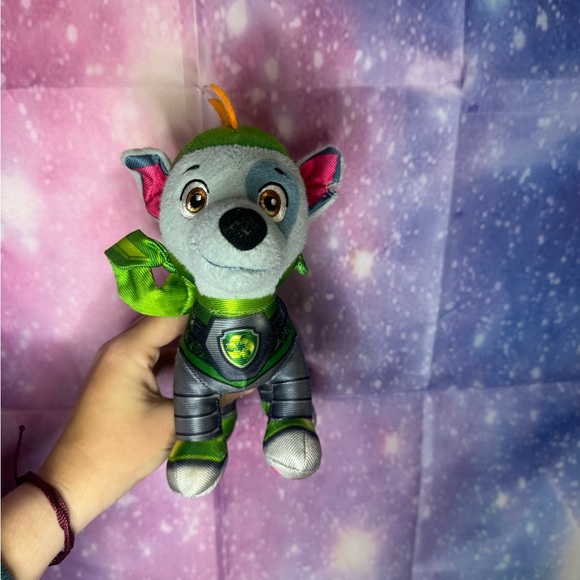 8-inch tall PAW Patrol: Rescue Knights Rocky plush toy 🛍 - Picture 2 of 2